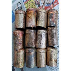 Clochettes en fer rustique style shabby chic, hauteur 1,75, objets décoratifs en gros - Product Image 1