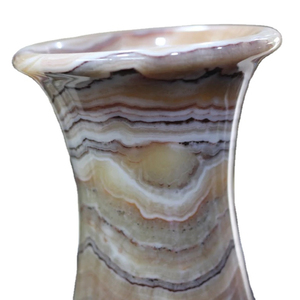 Vase en onyx poli, petit vase en onyx Mayfair, vase à fleurs pour la décoration de la maison - Product Image 5