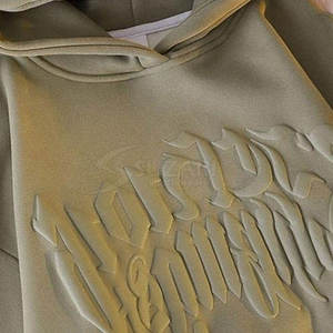 Vente directe d'usine, sweat-shirt à capuche pour homme, taille plus, dernière couleur, design personnalisé, sweat-shirt à capuche basique gaufré - Product Image 3