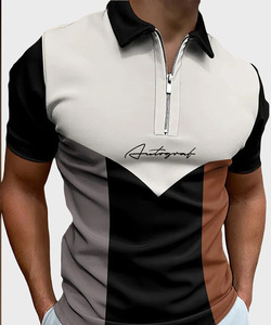 Camisa de Golf para Hombre de Alta Calidad, Diseño Personalizado, Transpirable, Poliéster/Algodón, con Logotipo Bordado, Manga Corta, Casual - Product Image 1