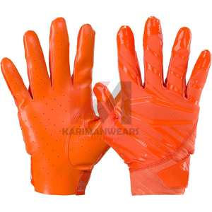 Guantes Profesionales Personalizados para Receptor de Fútbol Americano con Agarre de Silicona en la Palma y Guantes Completos para Fútbol Americano - Product Image 1