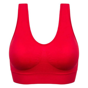 Soutien-gorge de sport pour femmes grande taille de qualité supérieure, confortable, respirant, séchage rapide, en élasthanne/nylon, motif à carreaux, logo sur le devant - Product Image 4