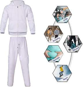 Streetwear à la mode hommes à capuche coton polaire fermeture éclair surdimensionné hiver chaud tenue - Product Image 6