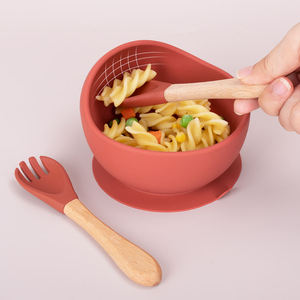 Antidérapant Forte Aspiration Silicone Toddler Bol De Nourriture Sans BPA Micro-ondes Sûr Bébé Plat D'alimentation Durable Écologique En Gros - Product Image 6