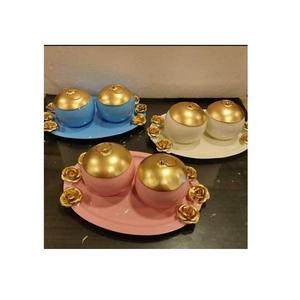 Juego de 2 tarros de frutas secas Golde de diseño antiguo Pure handmader con calidad extra y al mejor costo - Product Image 5