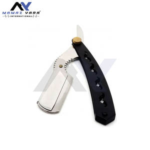 Navaja de Afeitar Profesional de Alta Calidad para Hombre, con Logotipo Personalizado, Hoja Deslizante, Color Negro, Navaja de Afeitar Clásica para Salón y Cuidado Personal en Casa - Product Image 4