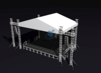 Estructura de Techo Plegable, Duradera y Ligera de Aleación de Aluminio, Instalación Rápida para Escenarios de Festivales de Música y Conciertos