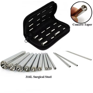 Kit de Expansión de Orejas de Acero Inoxidable 316, Impermeable, Cóncavo, Cónico, con Pernos de Inserción Profesionales - Product Image 1