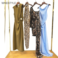 Robes d'été ODM/OEM, nouvelles robes longues sans manches à la mode, design français avec des franges tressées, vêtements pour femmes