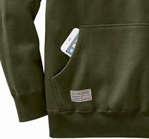 100% Cotton Lined Solid Oversized Streetwear Hoodie - Product Image 4