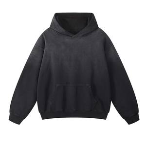 2025 modèle vêtements de sport à la mode respirant hiver soleil délavé qualité supérieure 450 gsm personnalisé pull à capuche - Product Image 2