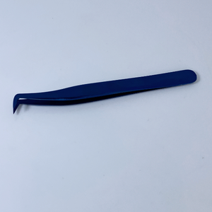 Pinzas de Color azul de plasma Pinzas de pestañas de calidad fina de acero inoxidable Pinzas de pestañas de calidad superior rectas y curvas - Product Image 3