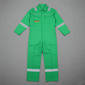 Chaleco de Seguridad Verde Ignífugo de Poliéster Personalizado para Hombre, con Franja Reflectante de Alta Visibilidad Clase 1, LED Intermitente, Impermeable - Product Image 2