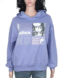 Export Qualität Fabrik Lieferung Damen Hoodie gemütlicher Fleece Pullover Sweatshirt für Damen Lila Großhandel Damen-Winterkollektion