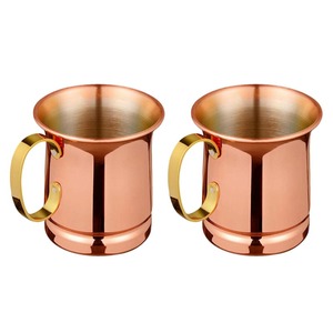 Handcrafted pure copper <b>mug</b> perfect for serving tradition leak proof lid vacuum insulation coffee <b>mug</b> - Product Image 1