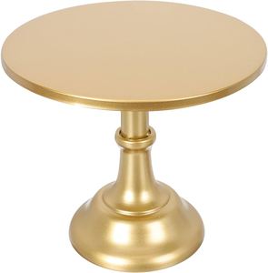 Support à gâteau en métal doré pour la maison support à gâteau forme ronde couleur or design moderne support à gâteau en métal anniversaire mariage cadeaux et artisanat - Product Image 1