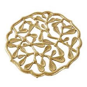 Table Top Metal <b>Trivet</b> Gold Plated Indian Handmade Classic Stylish Designer Metal <b>Trivet</b> for Latest Arrivals Top Selling <b>Trivet</b> - Product Image 4