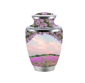 Urna de cremación para adultos de alta calidad, el mejor diseño, impresión personalizada, latón, aluminio, Metal, puramente níquel, suministros funerarios - Product Image 1