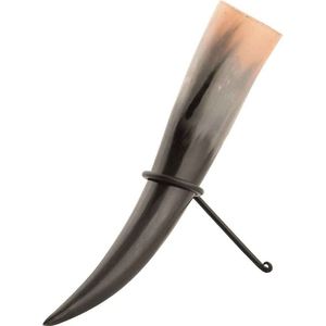 Authentic Handmade Drinking Horn Medieval Norse for Vikings with <b>Stand</b> Hand Engraved Food Safe Beer Horns for Christmas Party - Product Image 1