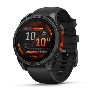 En stock: Reloj GPS Garmin fenix 8 de 47 mm multideporte, color gris pizarra, con correa negra - Product Image 1