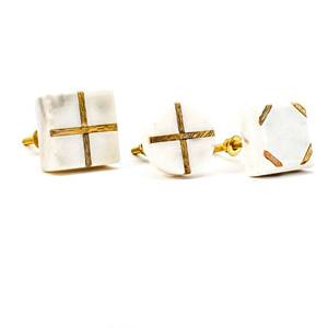 ลูกบิดหินอ่อนทรงกลมขนาด2ชิ้นผลิตในอินเดีย - Product Image 6