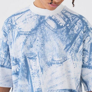 Camiseta y pantalones cortos para hombre, conjunto informal de 2 piezas de verano con logotipo personalizado, transpirable, estampado, venta al por mayor - Product Image 3