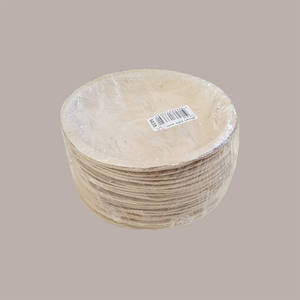 ชามซุปใบปาล์มออร์แกนิกทรงกลม25ชิ้น18ซม. ชามกระดาษแบบใช้แล้วทิ้งย่อยสลายได้ตามธรรมชาติสำหรับงานปาร์ตี้และตั้งแคมป์ - Product Image 1