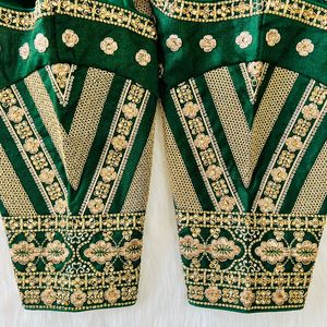 Readymade-Blusa de seda con costuras pesadas, ropa de novia de talla grande con estilo abierto, acolchada, suave, con ganchos hechos a mano - Product Image 3