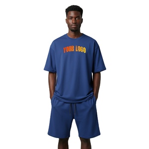 Conjunto de verano para hombre, camiseta transpirable y pantalones cortos informales, ropa cómoda de verano, ideal para viajes, gimnasio y playa - Product Image 1