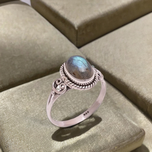 Women's Fashion Unique Design 925 Sterling Silver Fine <b>Rings</b> Natural <b>Labradorite</b> Gemstone Jewelry Exporter - Product Image 1