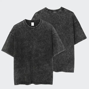Vente en gros T-shirt sans manches oversize 100% coton de haute qualité pour hommes Streetwear T-shirt lourd délavé à l'acide pour hommes - Product Image 6
