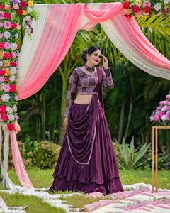 Colección de Bodas de diseñador exclusivo Lahanga Choli Party Wear Estilo Bollywood Lehenga Choli para mujeres Fabricante indio - Product Image 4