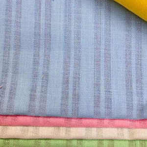 Tela de lino de algodón a rayas de algodón polivinílico de primera calidad Ancho 58 para exportación global - Product Image 1