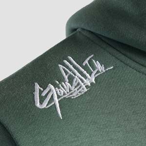 Sudadera con capucha GAI Stealth verde claro XXS, estilo premium con media cremallera, tejido de punto de 500 g/m², estampado serigrafiado y bordado, de peso pesado. - Product Image 5
