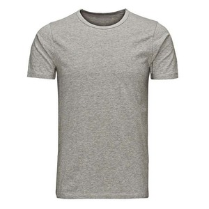 T-shirts pour hommes 100% coton de haute qualité fabriqués en usine T-shirt uni personnalisable avec motif de lettres ajustées régulières avec logo - Product Image 1