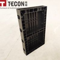 Coffrage en plastique ABS Tecon, haute résistance, réutilisable, léger, assemblage facile, 80-100 utilisations pour murs, poutres, dalles, garantie 1 an
