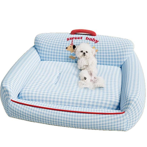 Cama para Mascotas Hakuna <span class=keywords><strong>Matata</strong></span>, Personalizada de Fábrica, Ecológica, Linda, Moderna, de Algodón Suave, con Diseño de Dibujos Animados, para Todas las Estaciones, Cómoda y Transpirable - Product Image 1