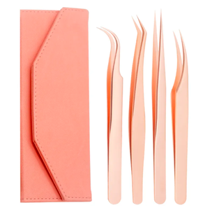 Soporte de pinzas de volumen, soporte de pinzas de pestañas doradas, caja de pinzas de extensión de pestañas de ANAAIF - Product Image 5