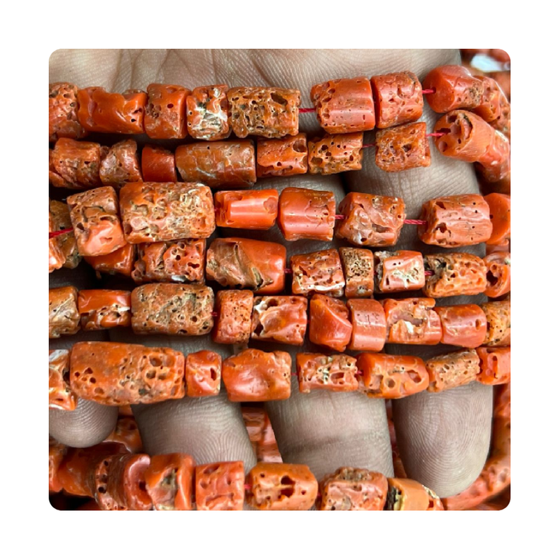 20 Inch Natural Red Italian Coral