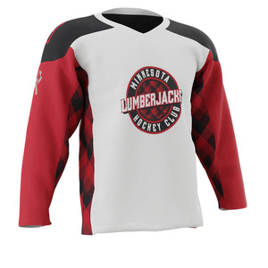 Vente en gros de maillot de hockey sur glace à sublimation personnalisé vêtements de sport durables en polyester à manches longues pour hommes séchage rapide respirant 220g - Product Image 3