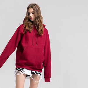 Sudaderas Extra Grandes de Felpa con Bordado Personalizado en la Parte Delantera y Lavado Ácido para Mujer - 100% Algodón, Ropa Deportiva, Venta al por Mayor - Product Image 1