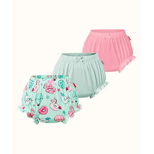 Paquete de 3 Pantalones de Bambú para Bebé con Volantes, Tejido de Jersey Transpirable - Product Image 3