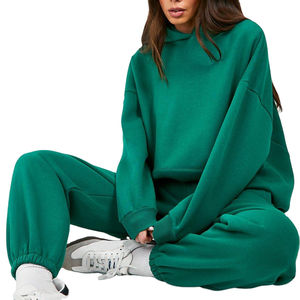 Conjunto Deportivo de Dos Piezas para Mujer, con Capucha, Invierno 2026, OEM, Color Sólido, Casual, Transpirable, Ligero, de Secado Rápido, Personalizable, Venta al Por Mayor - Product Image 1