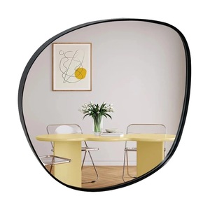 BONG SEN White Gold Square Touch Led Drying Bathroom Glass Aluminum Alloy Frame Mirror Black Beautiful Vintage Decoration Best - Product Image 5