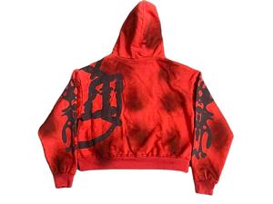 Hoodie boxy court en coton, sweat-shirt uni, effet vieilli, vintage, fermeture éclair, délavé à l'acide, délavé au soleil, sweat-shirt pour homme, fabricant de vêtements - Product Image 4