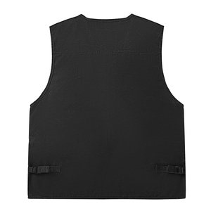 Tamaño ajustable para hombre al aire libre desgaste Cargo chaleco transpirable duradero Multi bolsillos Cargo chaleco para uso en viajes - Product Image 2