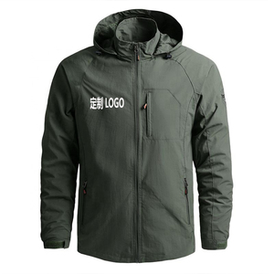 Veste de pluie à capuche légère et imperméable pour hommes, imperméable d'extérieur respirant, coupe-vent, veste de randonnée, vente en gros OEM - Product Image 3