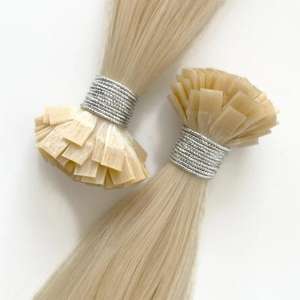 Wholesale Color 60 Flat Tip <b>Hair</b> <b>Extension</b> Virgin Remy Straight Top Grade Quality Bulk Selling <b>Hair</b> <b>Extension</b> <b>For</b> Women Now <b>Sale</b> - Product Image 2