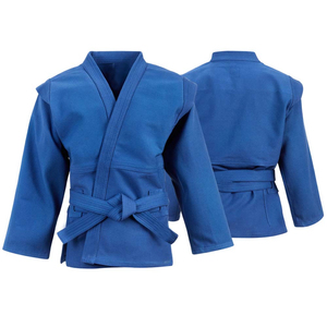 Azul Sambo Uniforme completo Alta calidad Azul Sambo Material de algodón de alta calidad uniforme al por mayor Fabricante en Pakistán - Product Image 4