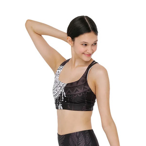 Sujetador deportivo de sublimación hecho en Pakistán para mujer, ropa activa de poliéster Spandex, logotipo personalizado en la parte delantera y trasera - Product Image 4